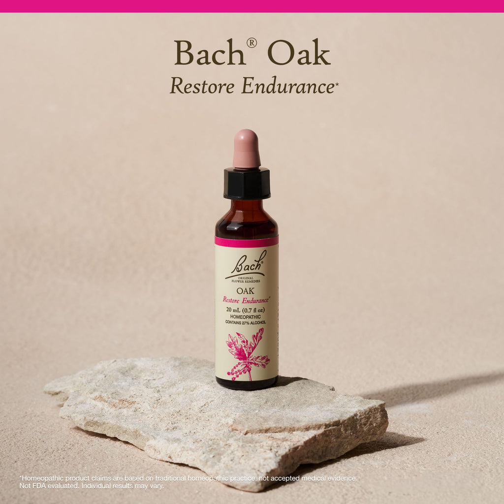 Bach Oak Flower Remedy – Restore Endurance | 20mL Vegan Gluten Free Sugar Free