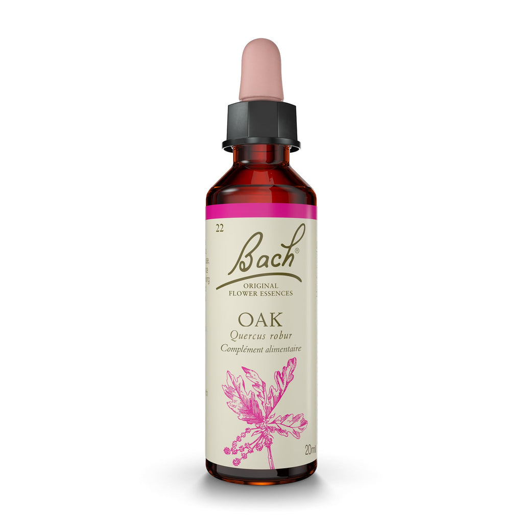 Bach Original Flower Remedies Oak - Restore Endurance | 20mL Dropper | Vegan, Gluten Free, Sugar Free
