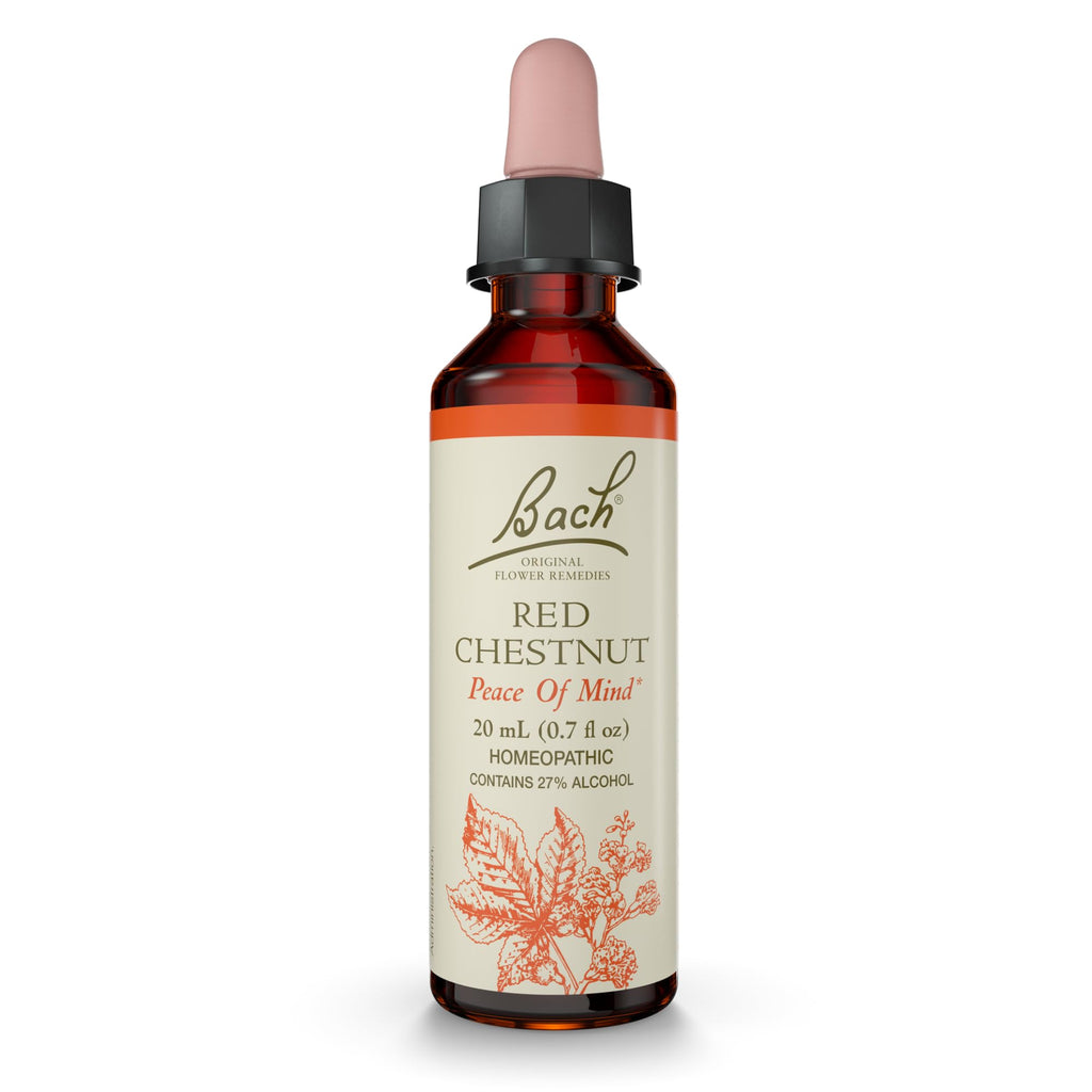 Bach Red Chestnut – Peace of Mind | Natural Homeopathic Flower Remedy (20 mL Dropper)