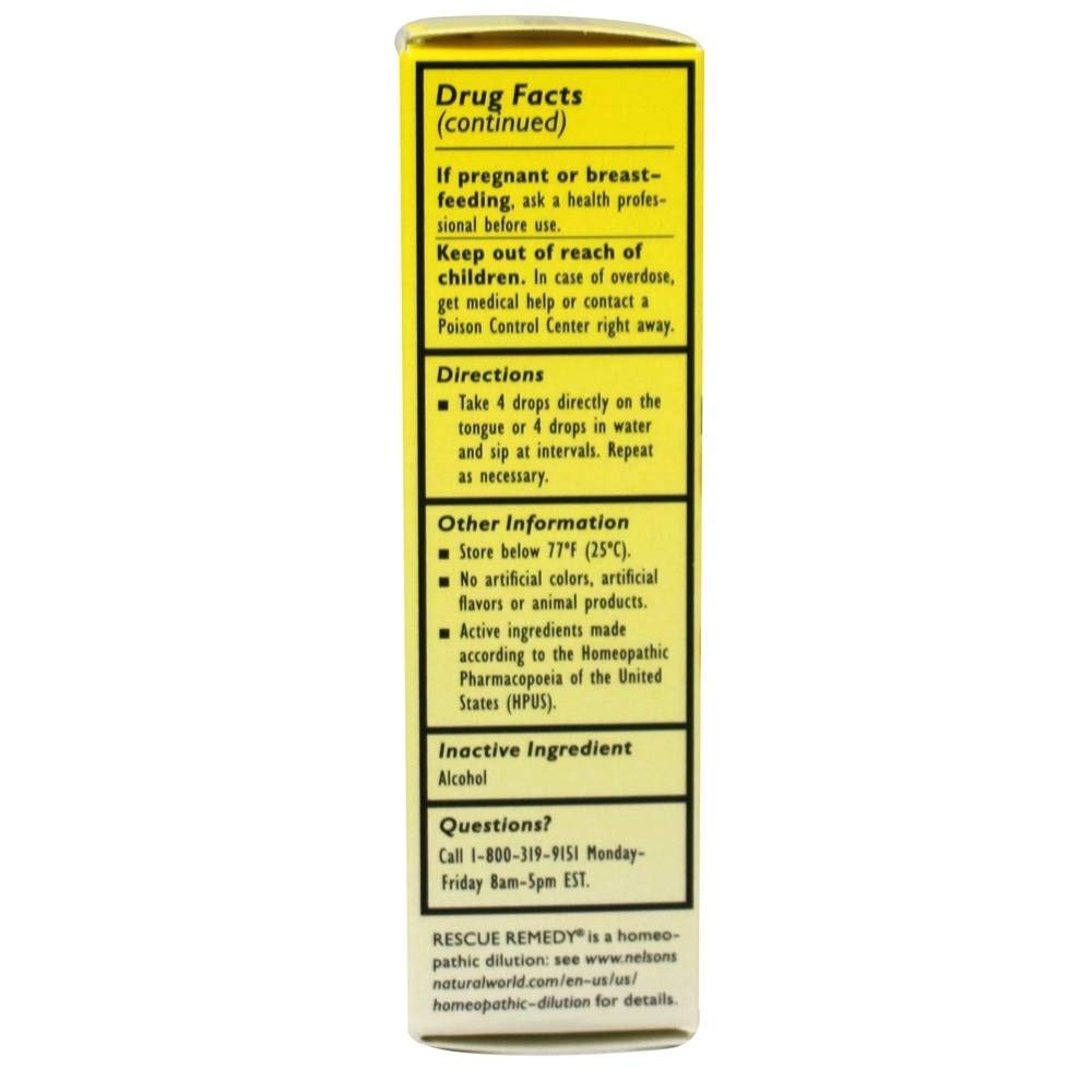 Bach Rescue Remedy 20ml | Homeopathic Stress Relief | Vegan