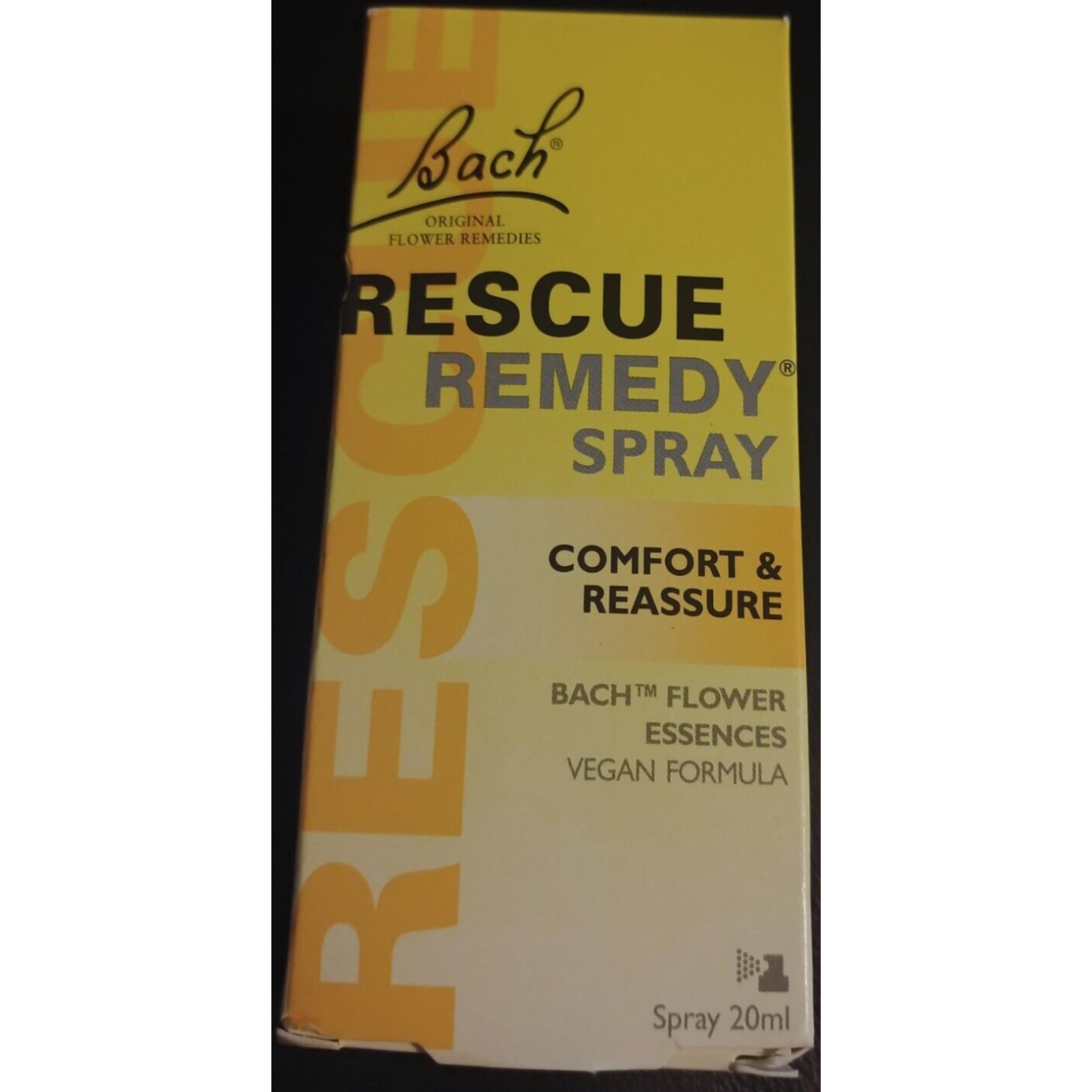 Bach Rescue Remedy Rescue Spray 20 ml - Organic, Non-Aerosol Pump