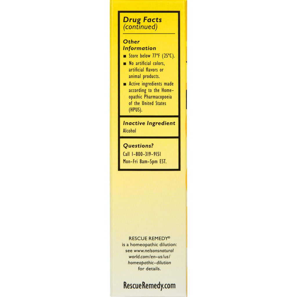 Bach RESCUE REMEDY Spray 20mL – Natural Stress Relief (Vegan, Gluten-Free)
