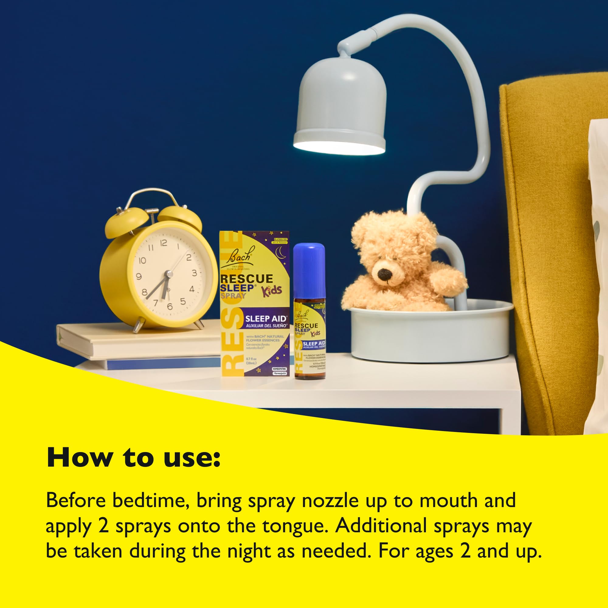 Bach RESCUE Sleep Kids Spray - Melatonin-Free Sleep Aid for Children | 20mL