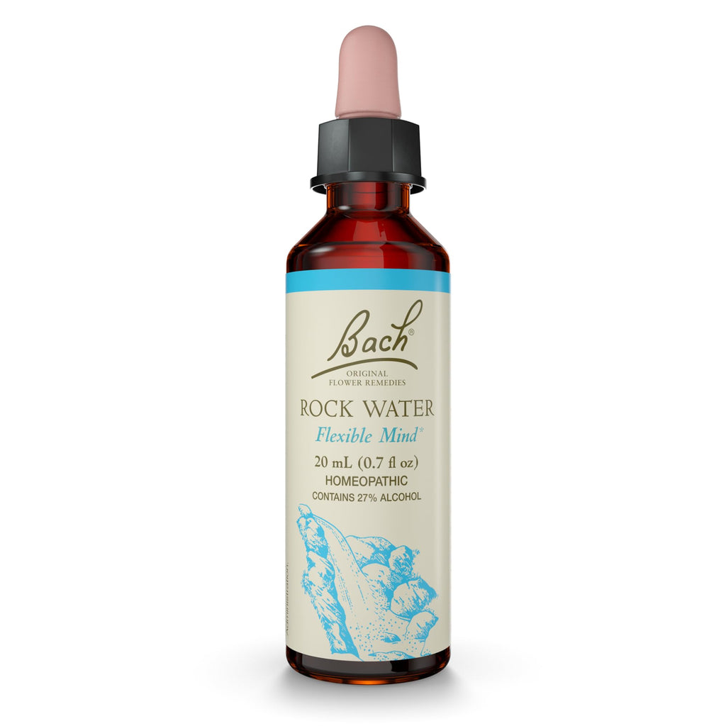 Bach Rock Water Flower Remedy – Flexible Mind, Emotional Balance | 20mL