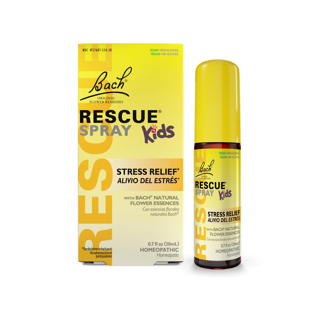 Bach RESCUE Kids Spray 20mL – Stress Relief for Children | Homeopathic Flower Essences