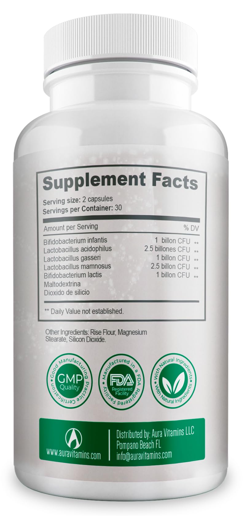 Bacterium Plus, Natural Product, Vegetarian Capsules, General Well-Being - 60 Count - Pack of 1