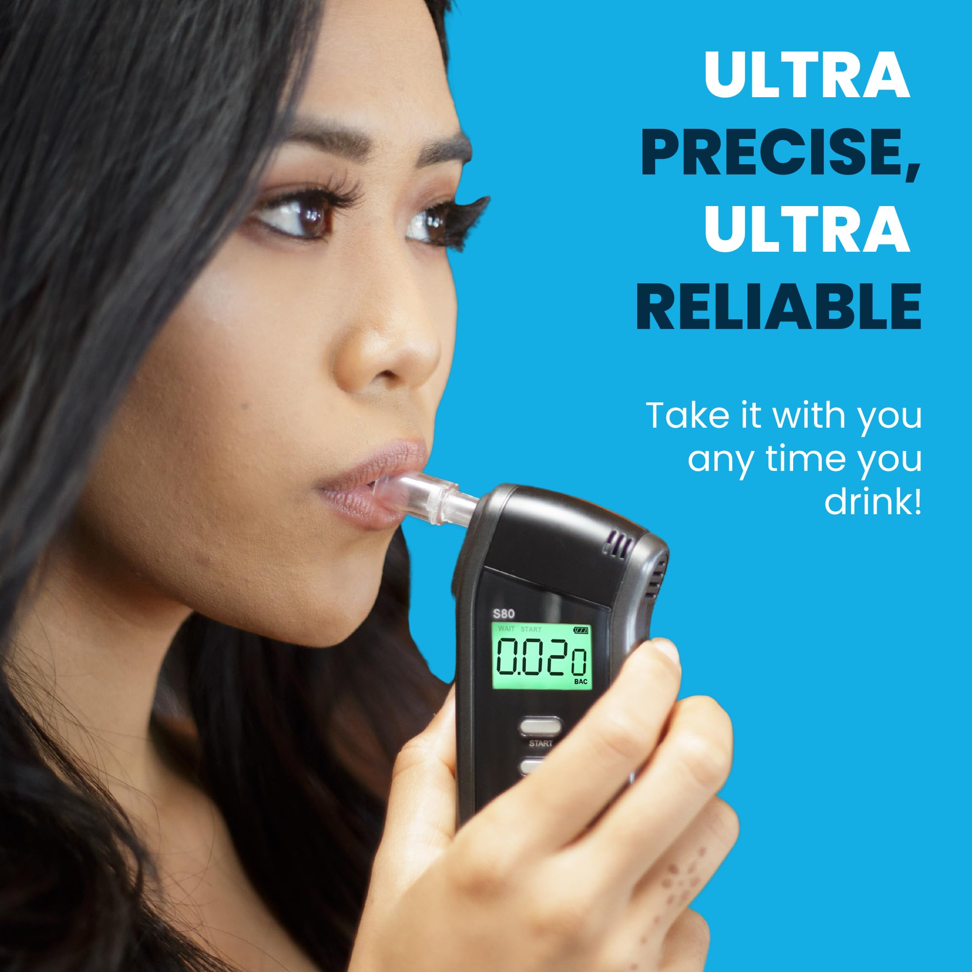 BACtrack S80 Breathalyzer (2 Pack) – Pro-Grade Accuracy, DOT/NHTSA Approved