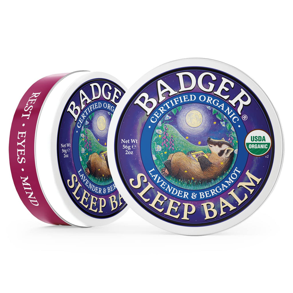 Badger Sleep Balm – Lavender & Bergamot for Relaxing Nights | 2 oz