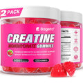 Bageto Creatine Monohydrate Gummies – 5000mg per Serving | Vegan, 0g Sugar, Strawberry 2