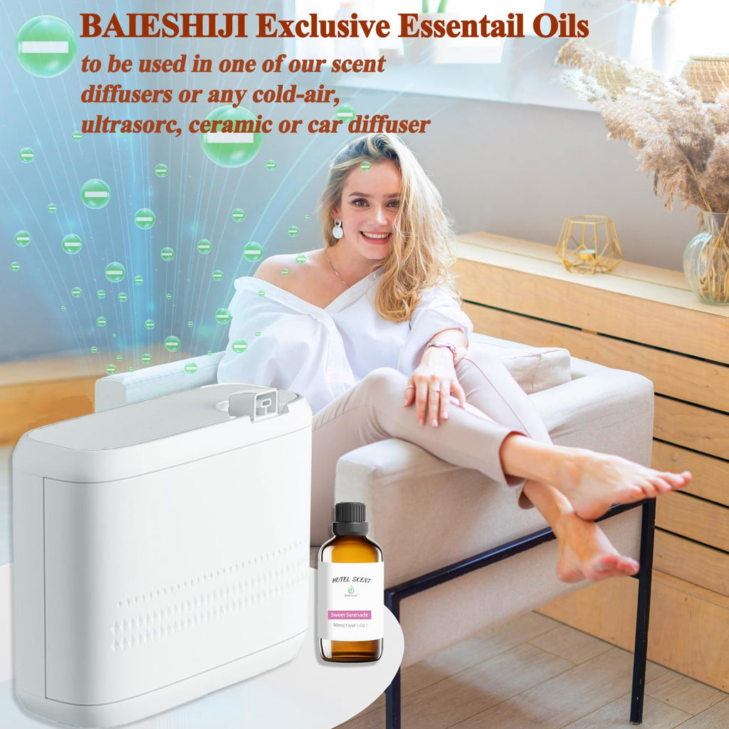 BAIESHIJI Santal Scent Essential Oil for Diffusers – Luxury Hotel-Grade Woodsy Aroma