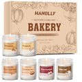 Bakery Candles Set - 6 Pack Fall & Winter Soy Jar Candles