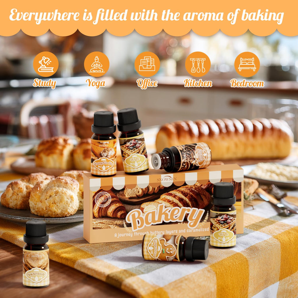 Bakery Essential Oils Gift Set – SNOWSEN Fragrance Oils for Diffuser