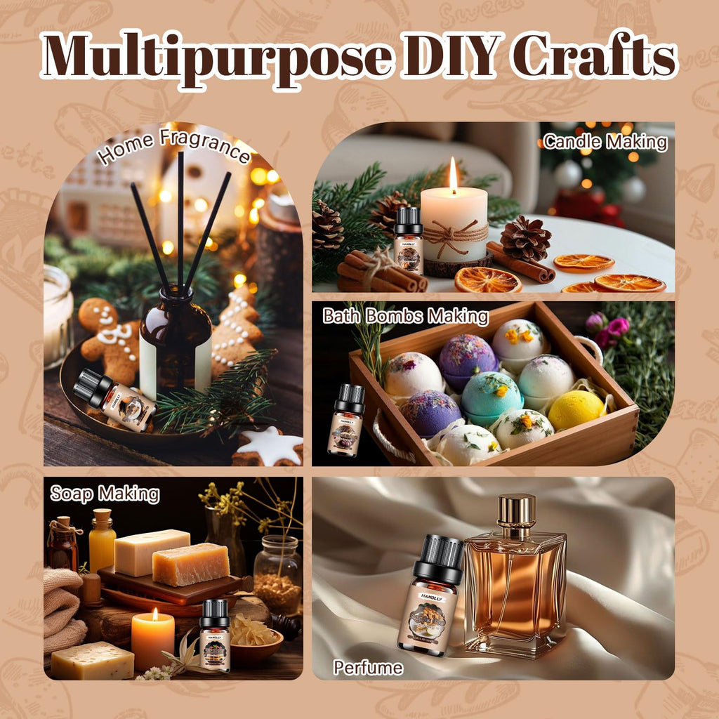 Bakery Essential Oils Set – Premium Fragrance Oils for Diffusers, Candles & Soap