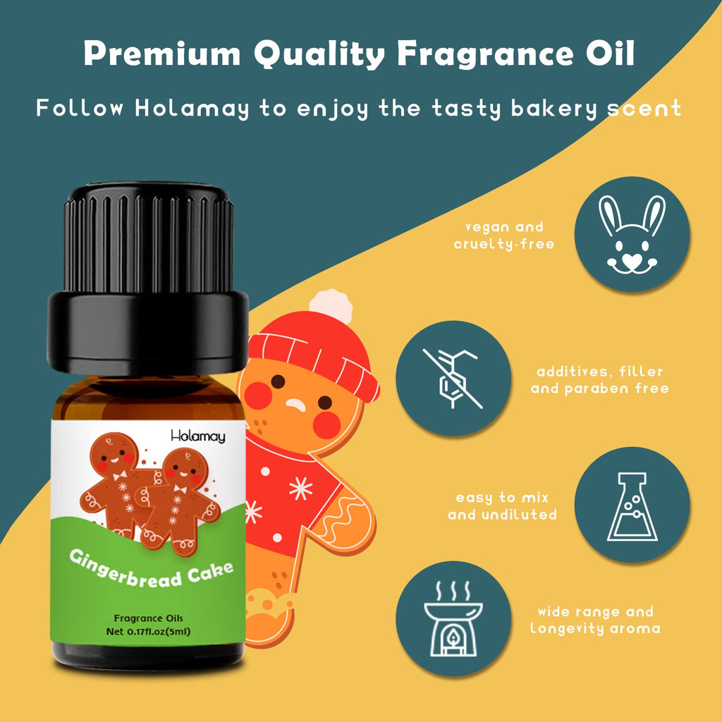 Bakery Fragrance Oils – Holamay 10x5ml for Soap, Candle Making & Diffusers