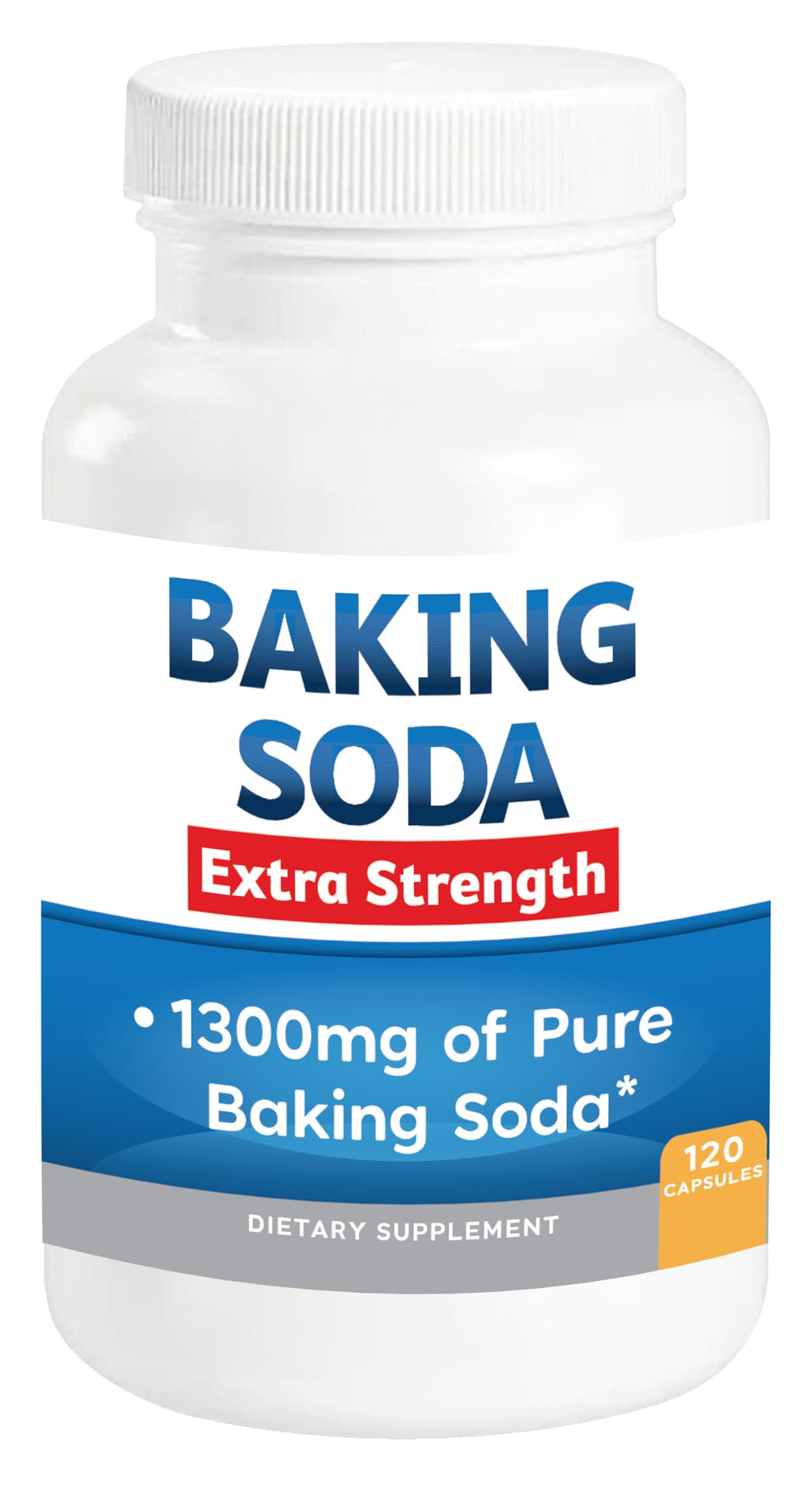 Baking Soda Aluminum Free 1300mg – Extra Strength Organic Capsules
