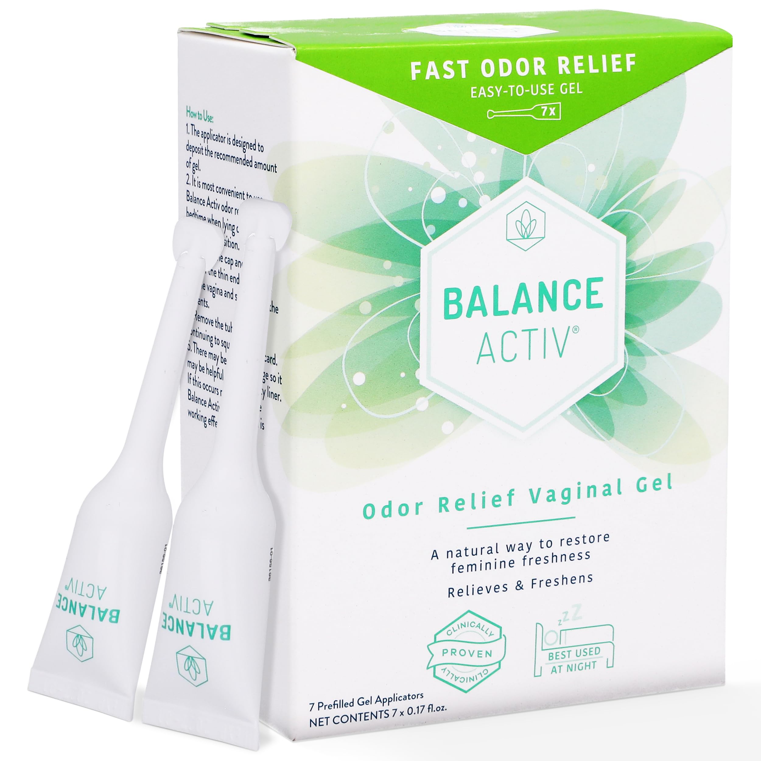 Balance Activ Odor Relief – pH Balanced Vaginal Gel for Quick, Natural Freshness