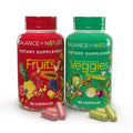 Balance of Nature Fruits & Veggies Supplements – 90 Fruits & 90 Veggies Capsules Set
