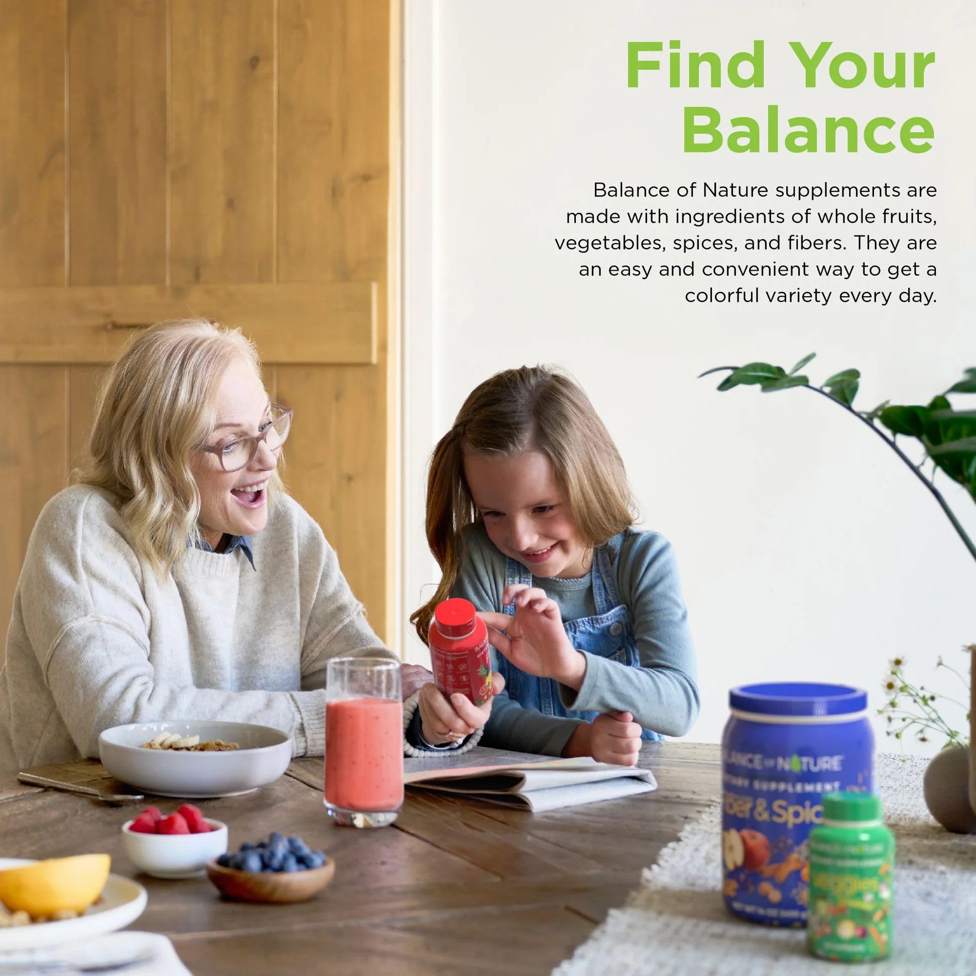 Balance of Nature Whole Food Supplements – Fruits & Veggies (90 Capsules, 3 Sets)