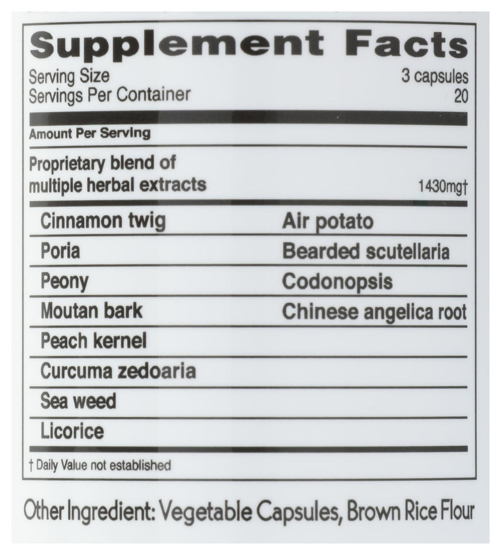 Balanceuticals Ovary & Uterus Clean - 500 mg Dietary Supplement, 60-Count Capsule Bottle