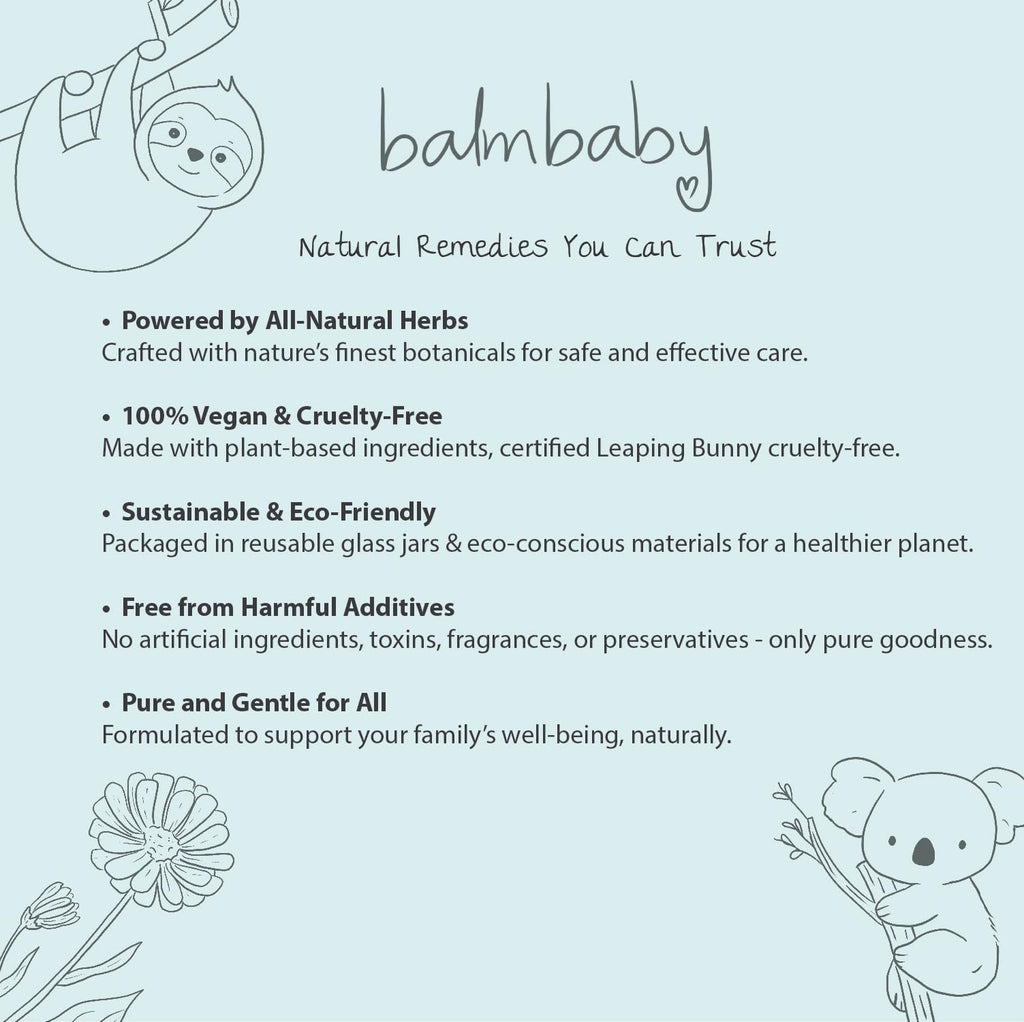 Balm Baby Teething & Calming Tincture – Natural, Organic, Vegan (2-Pack)