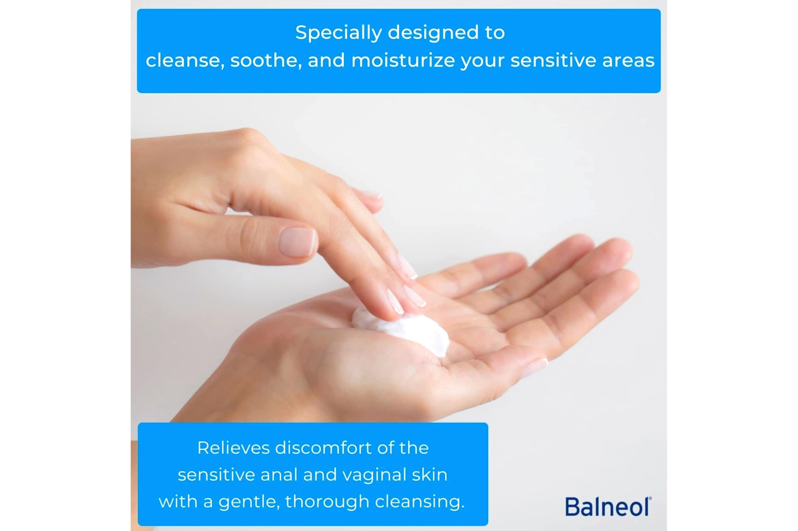 Balneol Hygienic Cleansing Lotion for Sensitive Areas | Gentle, Non-Medicated Relief | USA-Made 3 oz