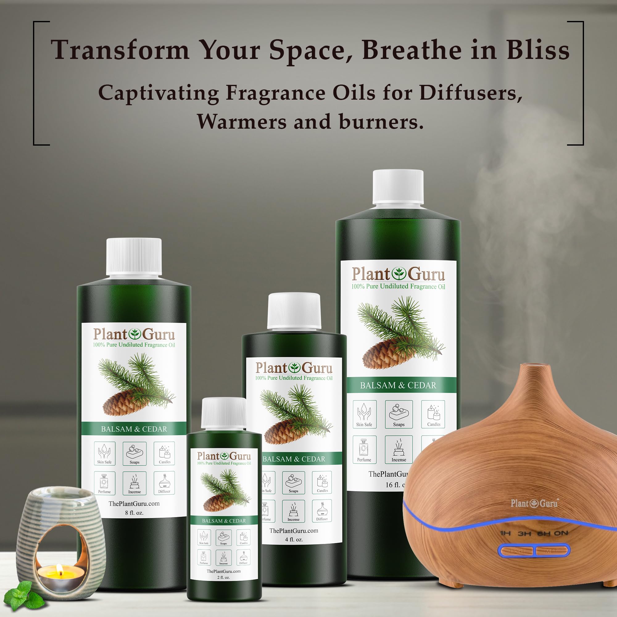 Balsam and Cedar Fragrance Oil 8 oz – DIY Candles, Soaps & Diffusers