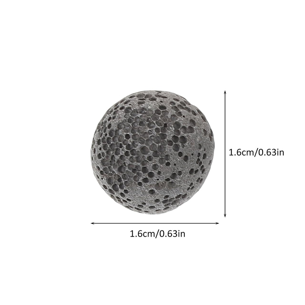 Baluue 20pcs Natural Volcanic Rock Diffuser Stones – 0.62in Grey for Home & Office
