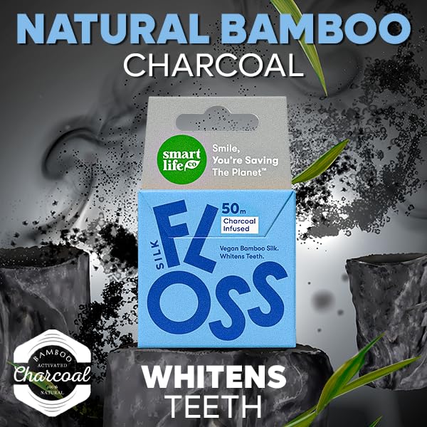 Vegan Bamboo Silk Floss - Plastic Free Zero Waste Dental Floss | 55yds Mint