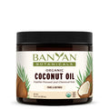 Banyan Botanicals Coconut Oil – Expeller Pressed Organic Coconut Oil for Skin, Hair & Massage – 14.5 oz