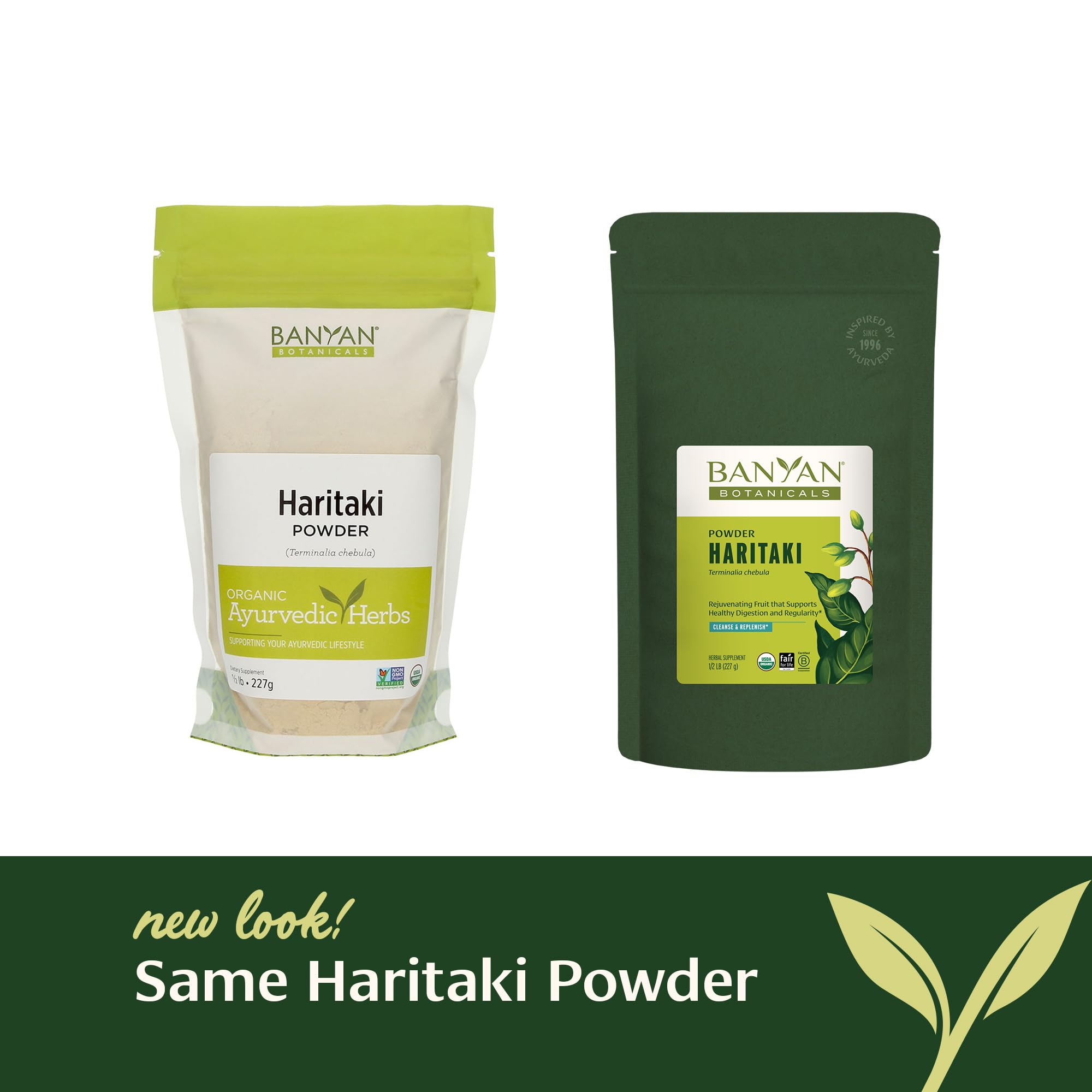 Banyan Botanicals Haritaki Powder – Organic Terminalia chebula for Digestion (½ lb)