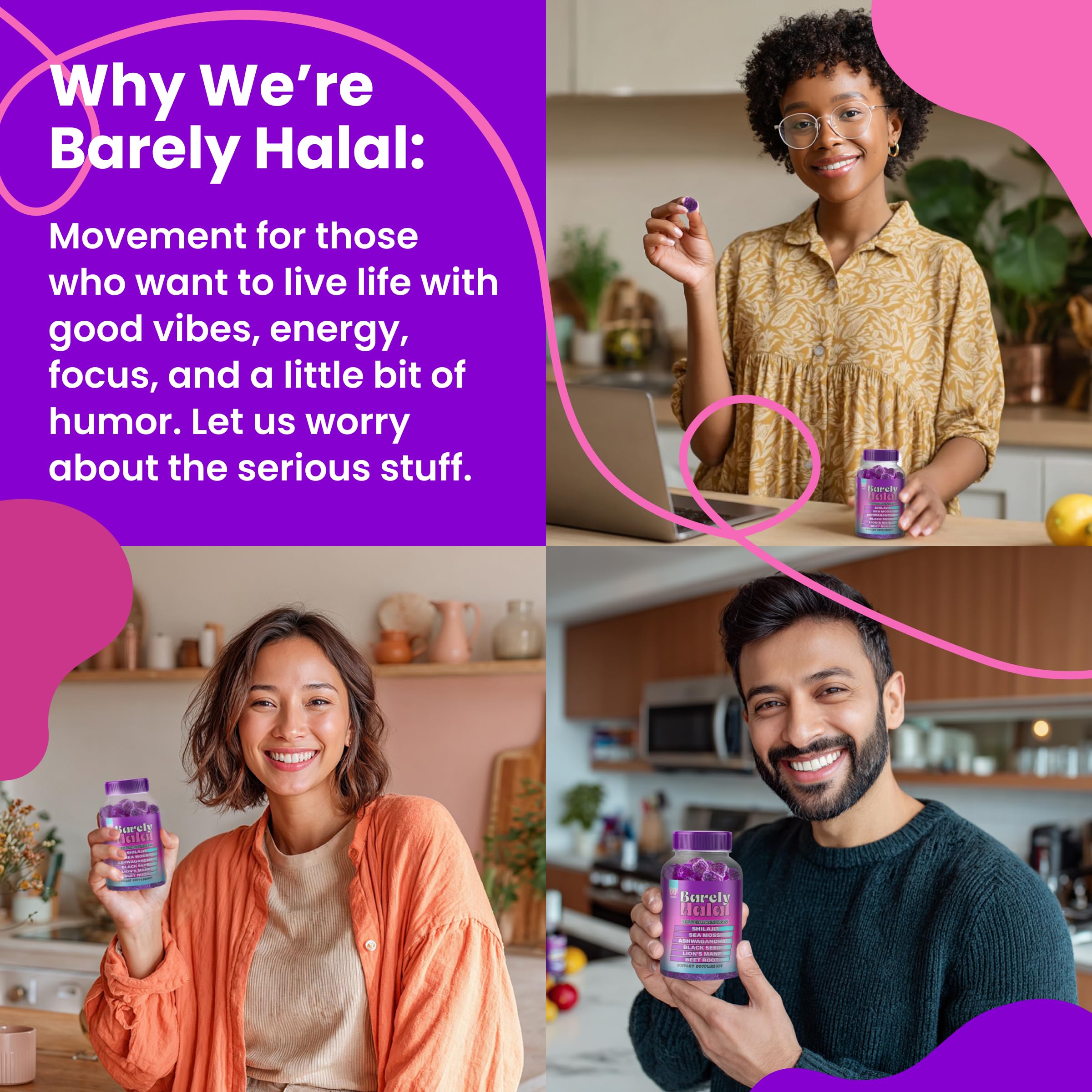 Barely Halal Ashwagandha Gummies – Vegan Mood & Focus Support (Halal Certified)