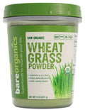 BareOrganics Wheatgrass Powder - Organic, Vegan Dietary Supplement, 8 oz (Pack of 1)