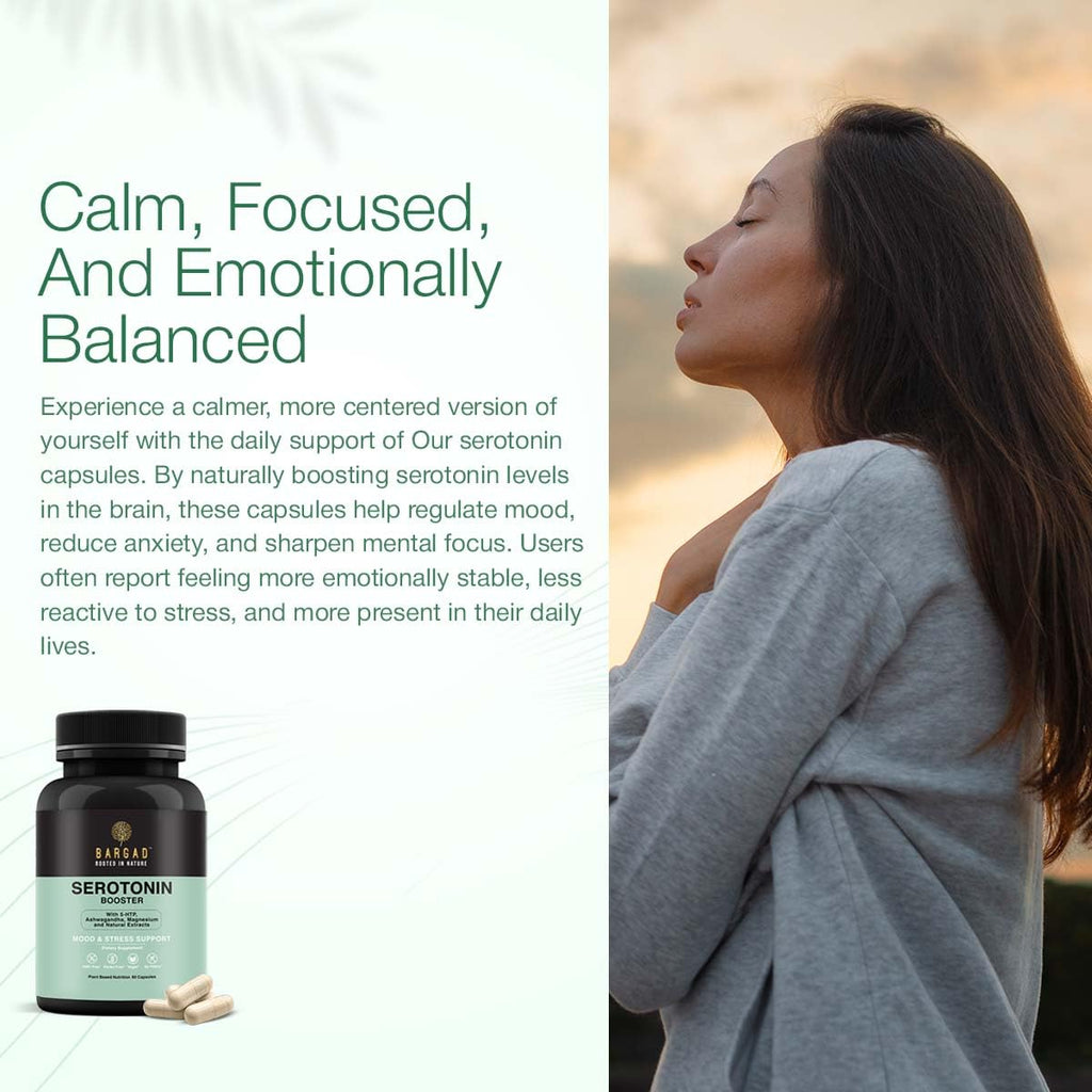 Bargad Serotonin Support Supplement – Mood & Calm (60 Capsules)