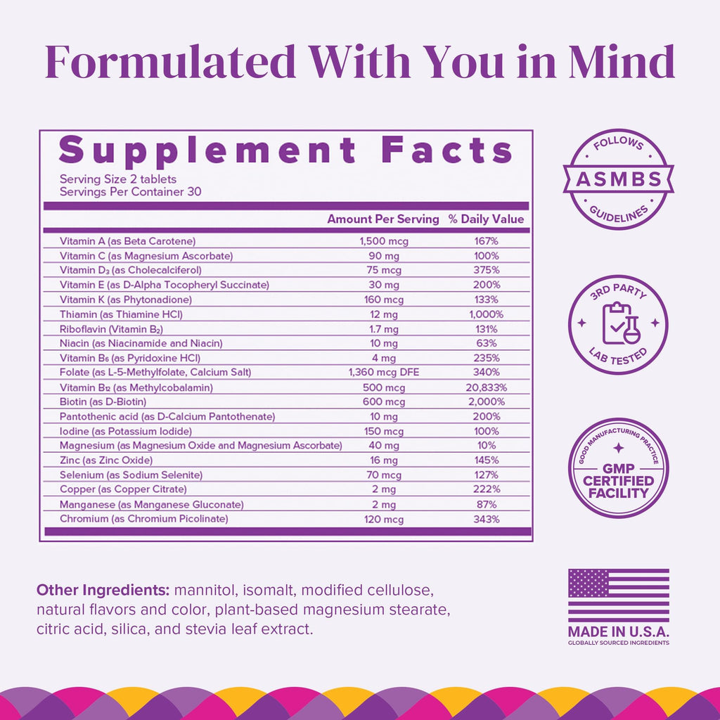 BariMelts Multivitamin 60 Fast-Dissolving Tablets