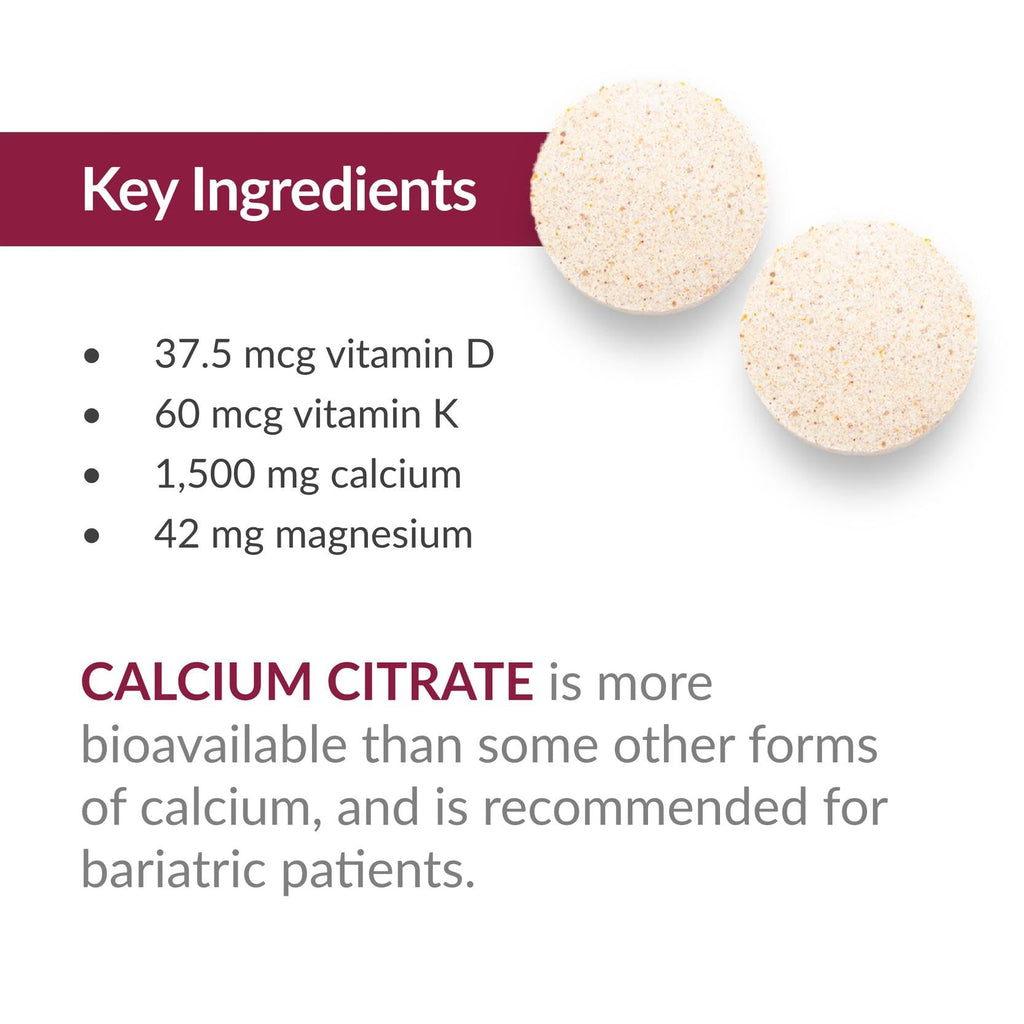 Bariatric Advantage Calcium Citrate Chewable 500 mg - Chocolate - 270 Count