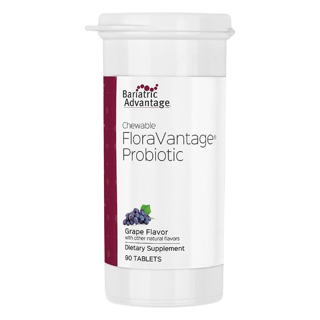 Bariatric Advantage FloraVantage Probiotic – 10B CFUs, Grape Flavor, 90 Count