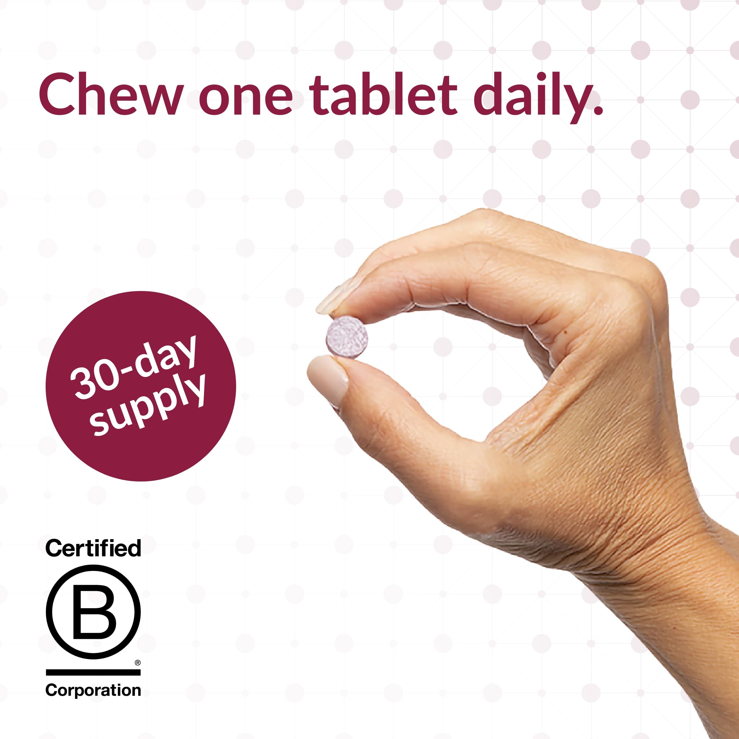 Bariatric Advantage Iron 18 mg with Vitamin C Chewable – Strawberry – 30 Tablets