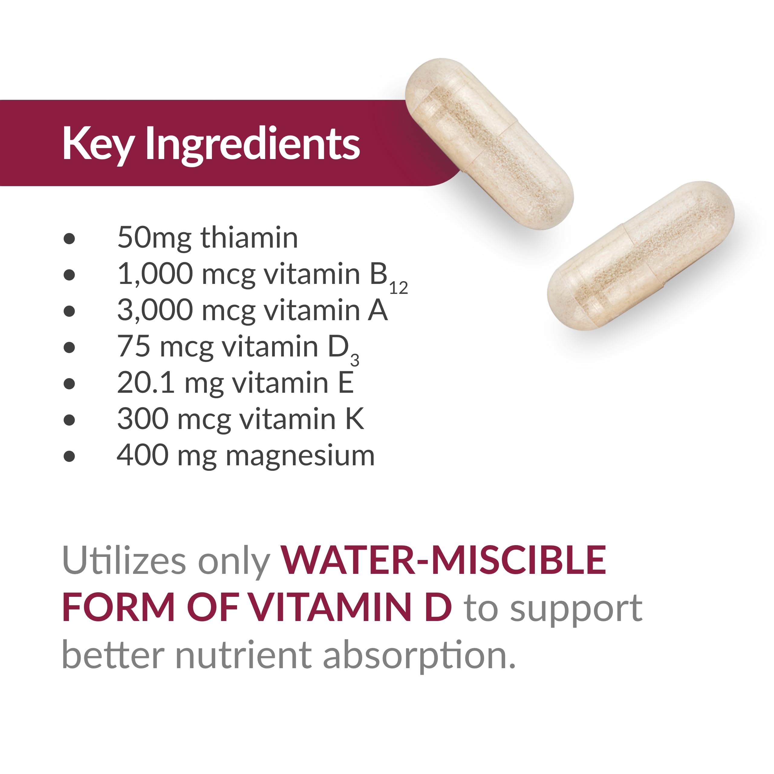 Bariatric Advantage Ultra Multi Without Iron – High Potency Bariatric Multivitamin (90 Capsules, 30 Servings)