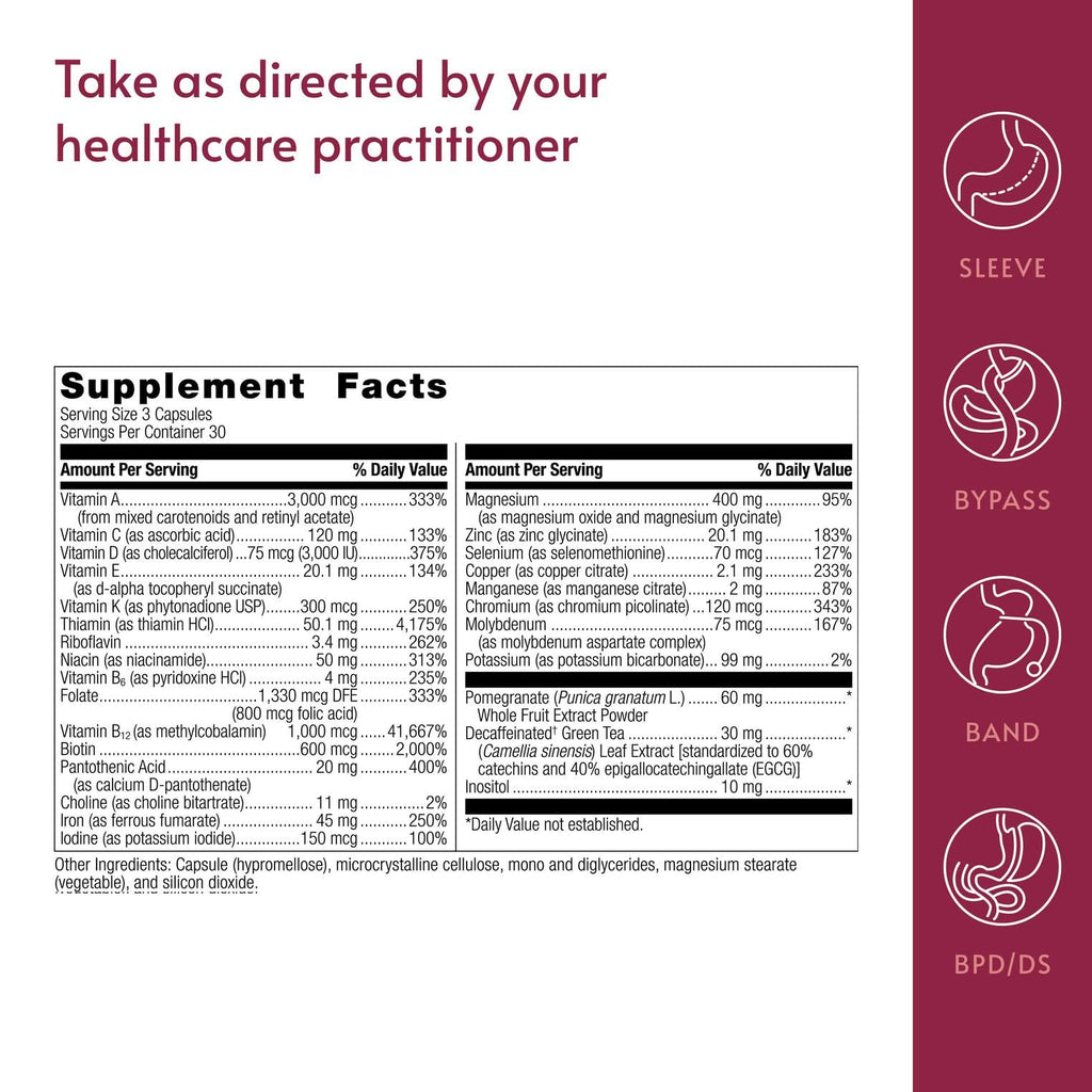 Bariatric Advantage Ultra Multivitamin with Iron - 90 Count | Post-Op Bariatric Vitamin
