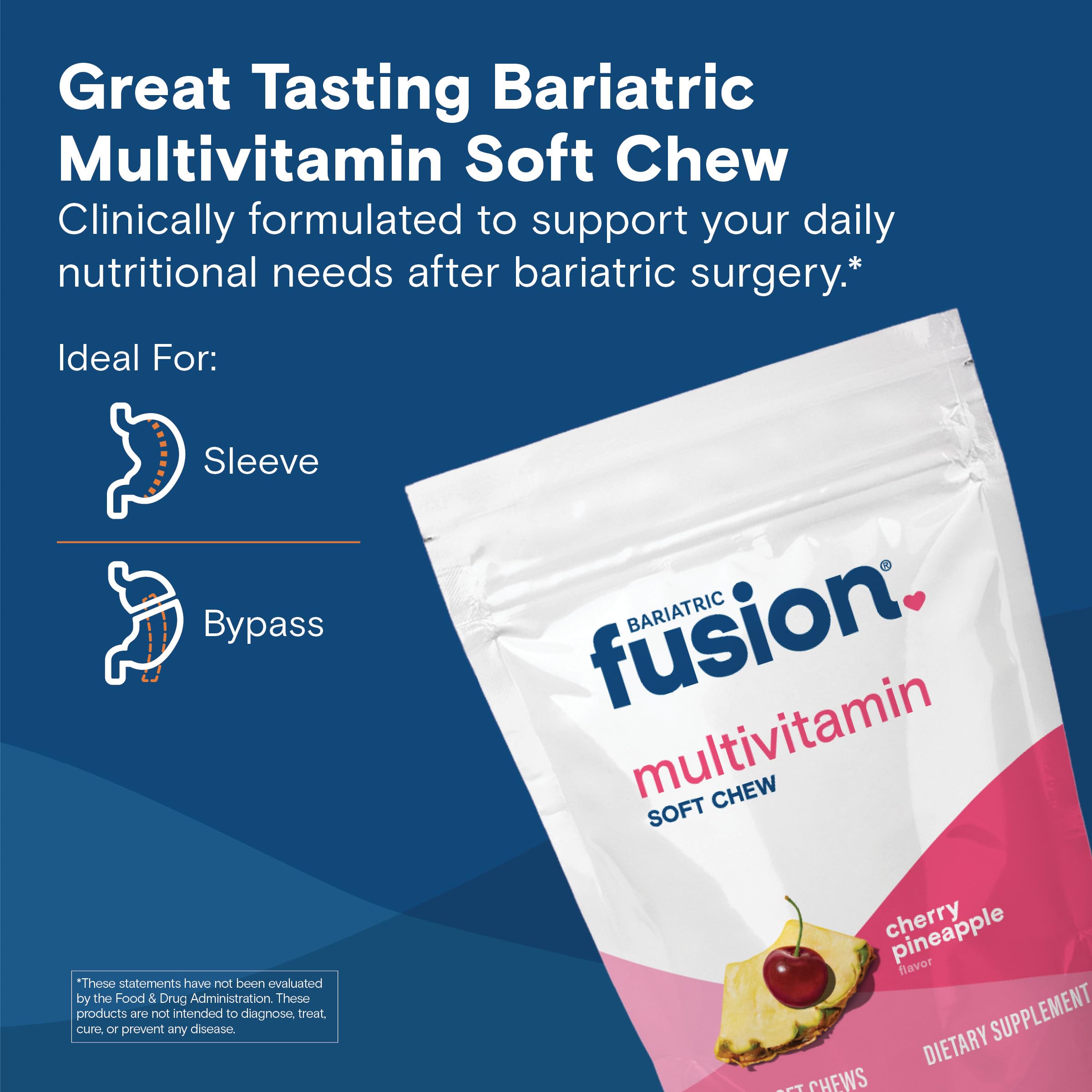 Bariatric Fusion Soft Chew Multivitamin – Cherry Pineapple (60 Count)