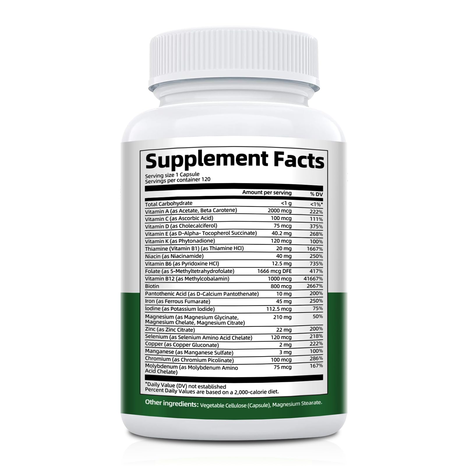 Bariatric Multivitamin with Iron 45mg – Post-Surgery Vitamins (120 Caps)