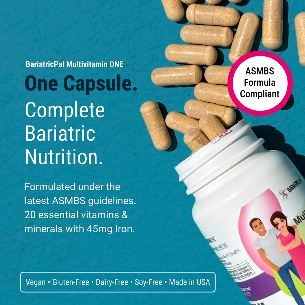 BariatricPal Multivitamin ONE — 1 Daily Capsule with 18 mg Iron | 90 Count