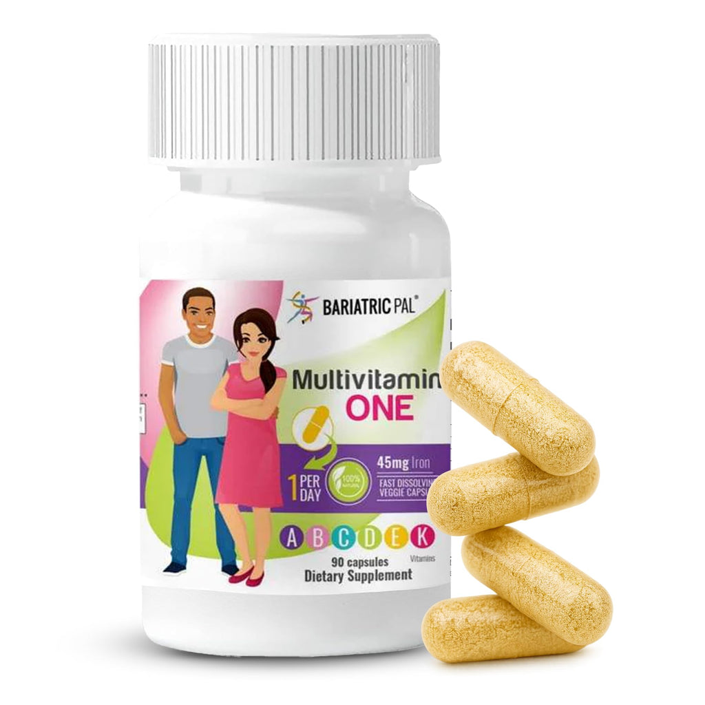 BariatricPal Multivitamin ONE – 1 Daily Capsule with 45 mg Iron | 90 Count