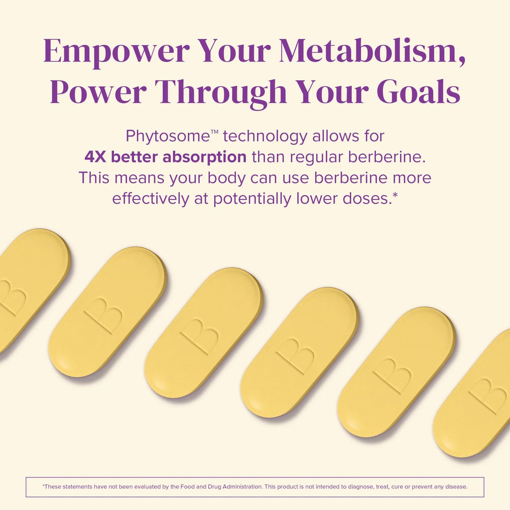 BariMelts Berberine Phytosome 550mg – 4x Absorption, Supports Metabolism & Blood Sugar