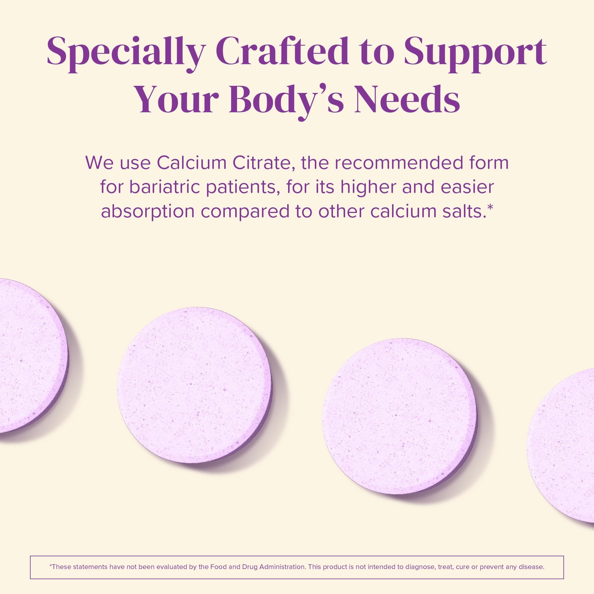 Barimelts Calcium Citrate + D3 & Magnesium — 120 Smooth-Dissolving Tablets