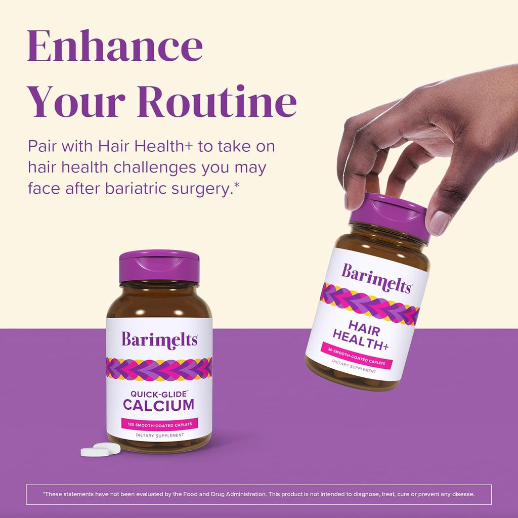 Barimelts Quick-Glide Calcium – Easy-to-Swallow Bariatric Calcium with Vitamin D3