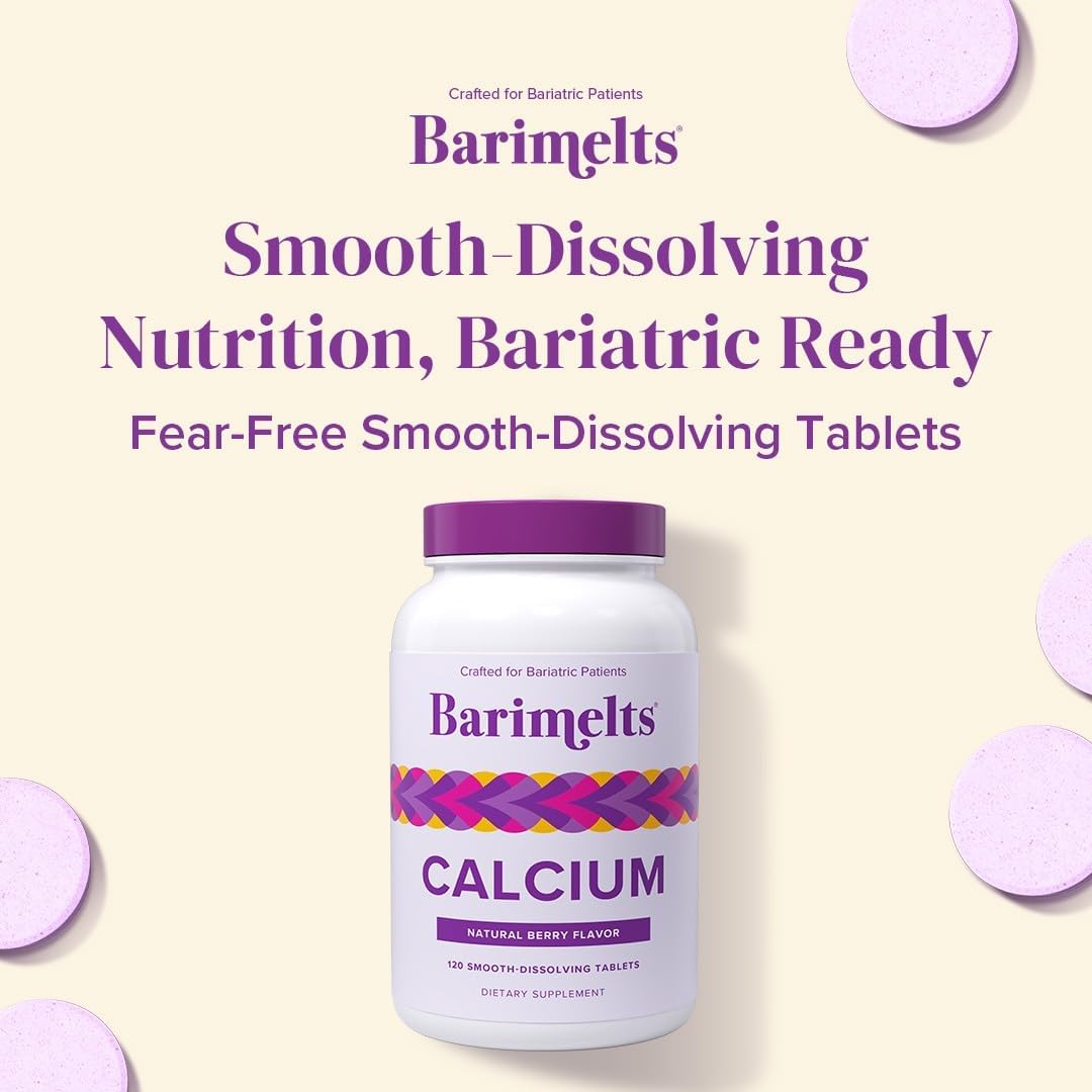 Barimelts Calcium Citrate + D3 & Magnesium — 120 Smooth-Dissolving Tablets