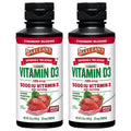 Barlean's Vitamin D3 Liquid 5000 IU – Pack of 2 (Strawberry Milkshake)