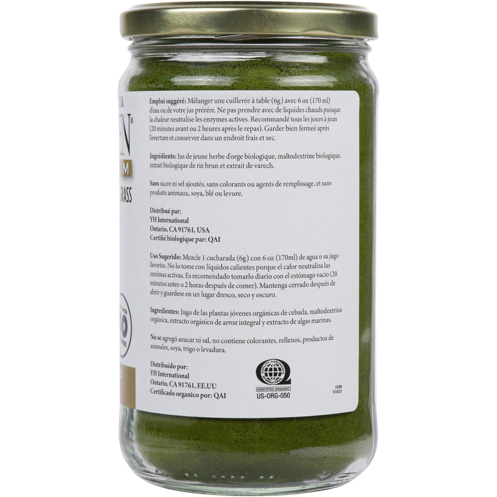BARLEYGREEN Dr. Hagiwara's Original Premium with Kelp – Organic Barley Grass Juice Powder, 8.5 oz (240 g), 40 Servings
