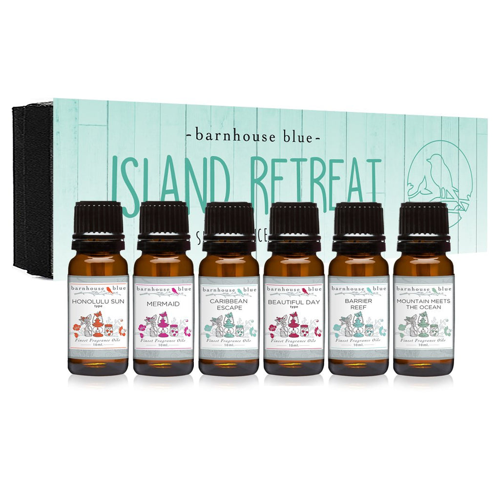 Barnhouse Blue Island Retreat: 6 Premium Fragrance Oils (10ml)